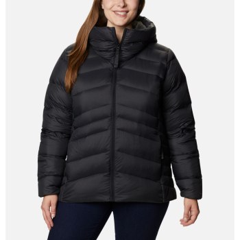 Columbia Ženske Jakne - Autumn Park Down Hooded Plus Size Crne | YBKT-23056